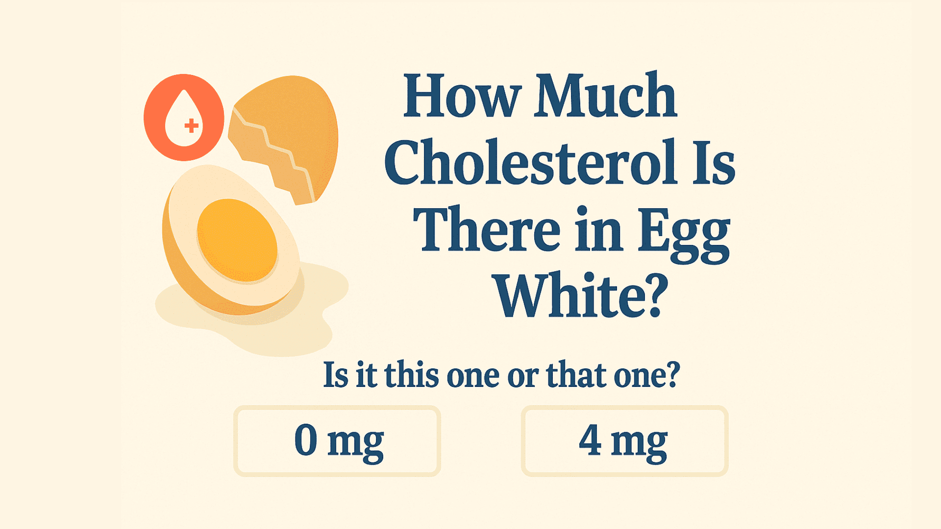How Much Cholesterol in Egg White?